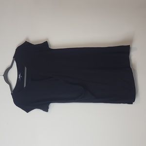 LULU'S Fludity Black Wrap Dress Shift Dress